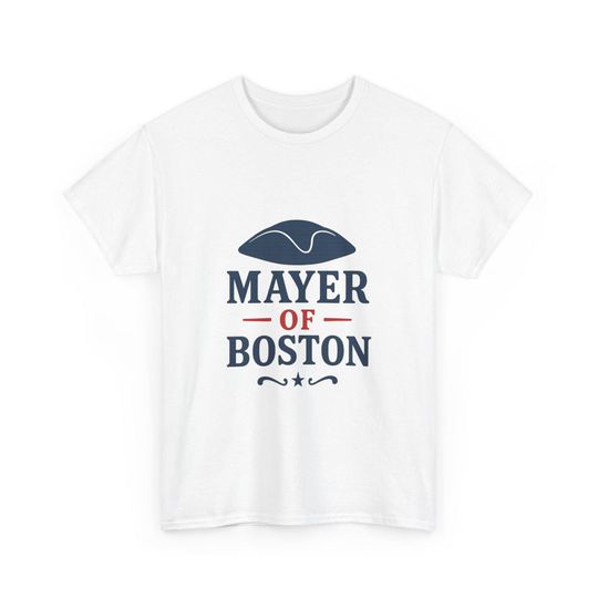 Football Pun Unisex Tee, Drake Maye, New England Patriots Shirt, Mayer of Boston Tee, Sports Fan Tee, Gameday Shirt