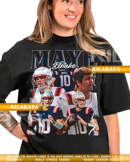 Discover Drake Maye Vintage T-Shirt Gift for Women and Man Shirt Unisex Tee Sport Sweatshirt