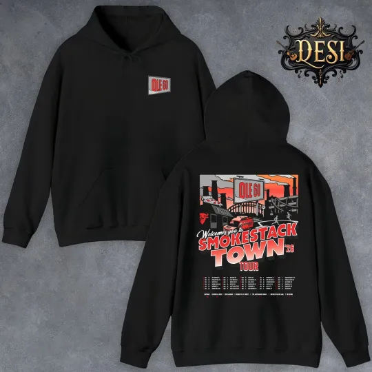 Discover Ole 60 Welcome You To Smokestack Town 2026 Tour Double Sided Hoodie