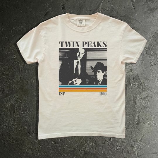 Twin Peaks T-Shirt - David Lynch Classic TV Show Merch - Agent Dale Cooper Log