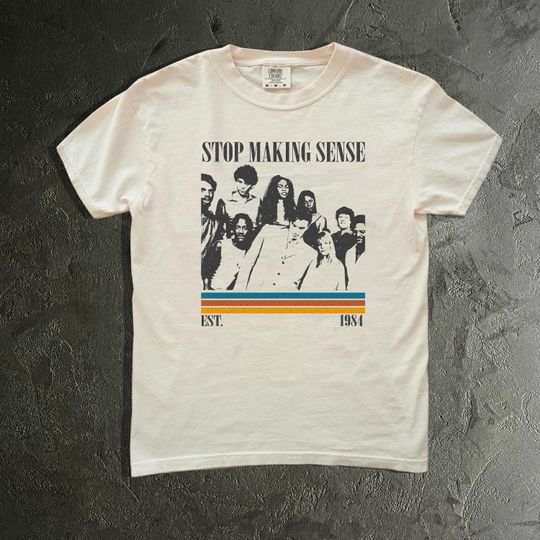 Stop Making Sense T-Shirt | Talking Heads Retro Concert Film Tee | 1984 Band Poster Shirt