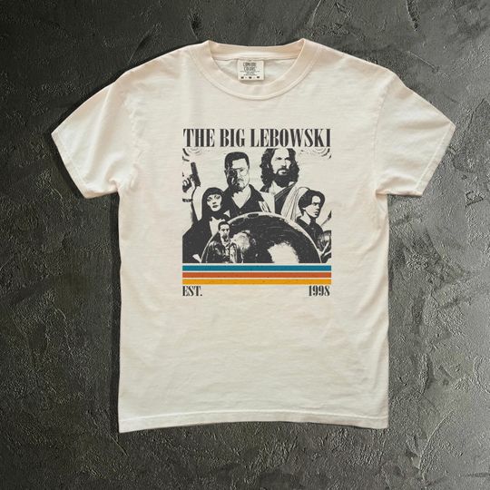 Discover The Big Lebowski Movie T-Shirt,  Retro Film Tee