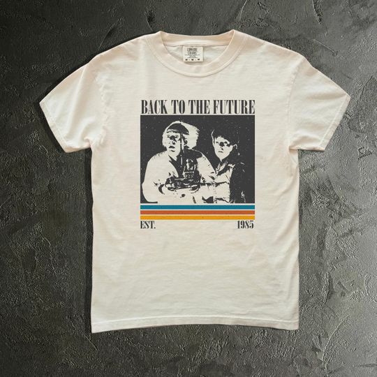 Back to the Future T-Shirt, Doc Brown and Marty McFly Tee, 80s Movie Merch