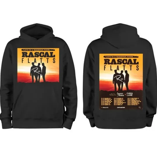 Discover Rascal Flatts Reveal 2026 Life Is a Highway Tour Hoodie