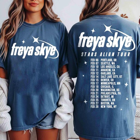 Retro Freya Skye Silent Treatment T-Shirt  
Stars Align Tour 2026 Festival T-Shirt  
Disney Channel Zombies 4 Nova Bright T-Shirt  
Freya Skye Concert Music T-Shirt