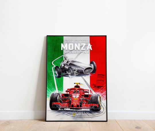 Discover Formula 1 Italy Monza 02nd September 2018 Print Poster