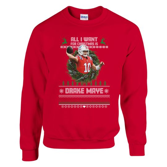 Discover All I Want for Christmas is Drake Maye Patriots Ugly Christmas Sweater