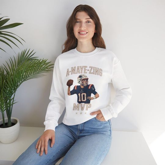 Discover Drake Maye New England Patriots MVP Sweatshirt 2025
