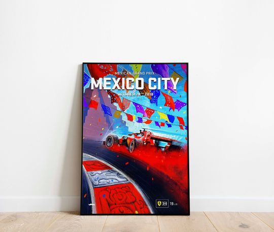 Discover Formula 1 Mexico City 28th October 2018 Print Poster