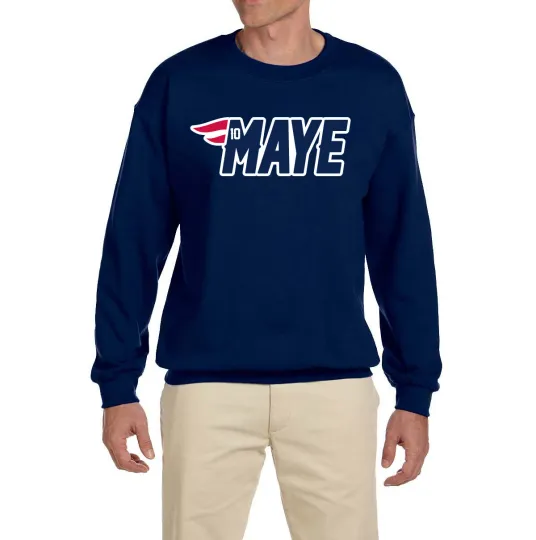 Discover Drake Maye Logo Crewneck Sweatshirt