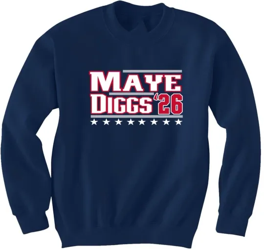 Discover Drake Maye Stefon Diggs 2026 New England Crewneck Sweatshirt