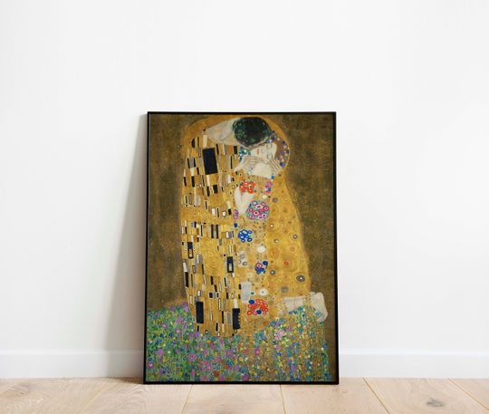 Discover Gustav Klimt 'The Kiss' Art Print Poster
