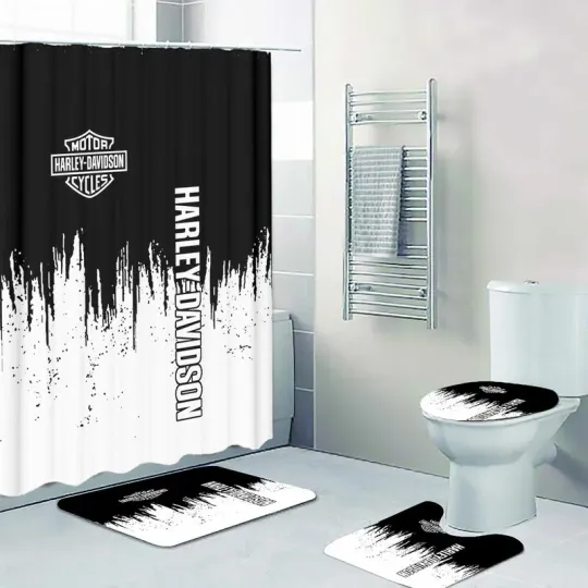 Discover Haarleyy David Legendary Black White Style Shower Curtain or Bathroom Sets.