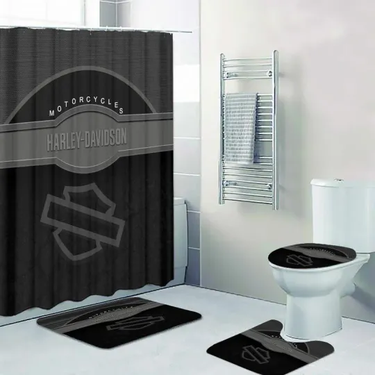 Discover Haarleyy David Legendary Black Art Printed Shower Curtain or Bathroom Sets.