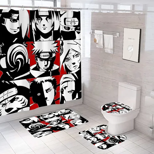 Discover Anime Cartoon Bathroom Sets, Shower Curtain Sets