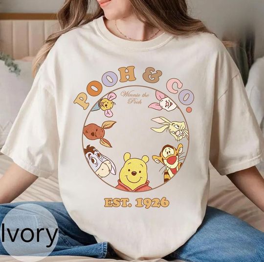 Discover Comfort Colors Pooh And Co Shirts, Pooh & Co Est 1926 Shirt, Vintage Winnie The Pooh Sweater, Disney Vacation, Pooh And Friend, Disney Land