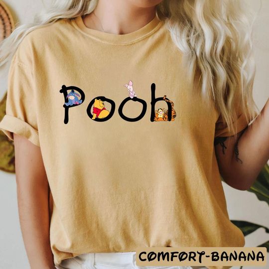 Discover Comfort Colors Winnie the Pooh and Friends Shirt, Disney Pooh Co Shirt, Cute Disney Pooh Bear Shirt, Tigger Piglet Eeyore Shirt, Disneyland