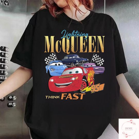 Discover Retro Lightning Mcqueen Shirts, Disney Cars Shirt, Disney Shirt, Disney Cars Pixar Shirt, Cars Birthday Shirt, Cars Land Shirt, Disneyworld