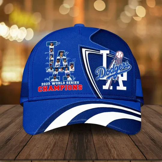 Dodgers 2025 World Series Champions Classic Cap, Gift For Fans