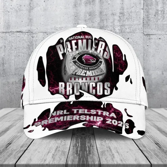 Discover Brisbane Broncos 2025 Premiership Classic Cap, Gift For Fans