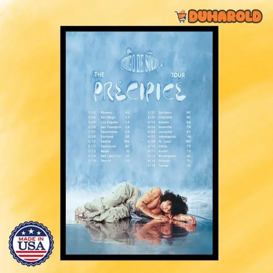 Discover Indigo De Souza The Precipice Tour 2026 Poster Home Decor, Wall Art