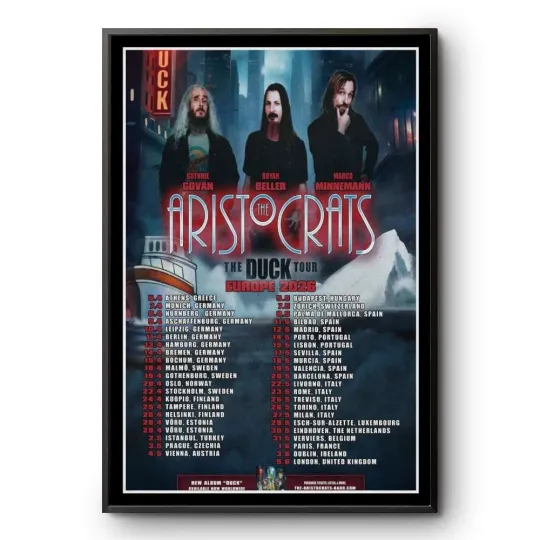 Discover The Aristocrats The Duck Tour Europe 2026 Poster