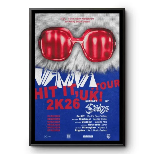 Discover Vianova Hit It Tour UK February 2026 Poster