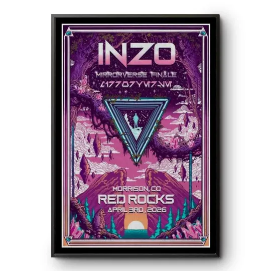 Discover INZO Tour April 3 2026 Red Rocks Amphitheatre Poster