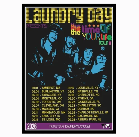 Discover Laundry Day The Time Of Your Life Tour 2026 Poster Art Print