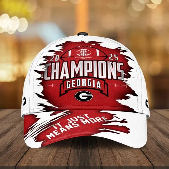 Discover Bulldogs Football 2025 SEC Champions Classic Cap, Gift For Fans