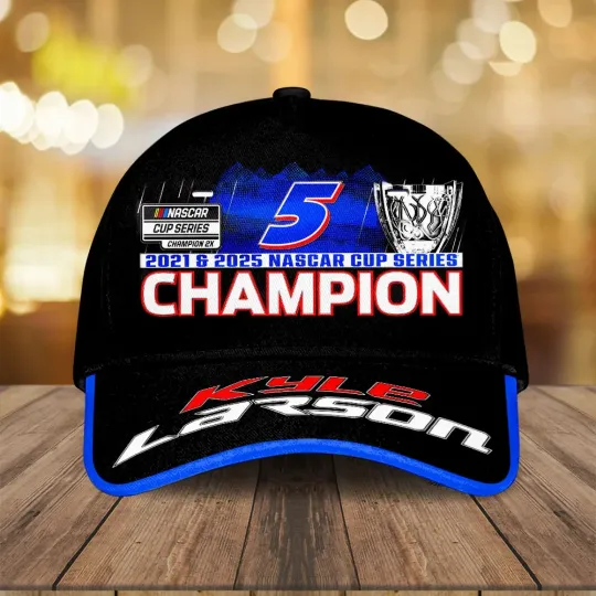 Kyle Larson 2025 Cup Series Champions Classic Cap, Gift For Fans