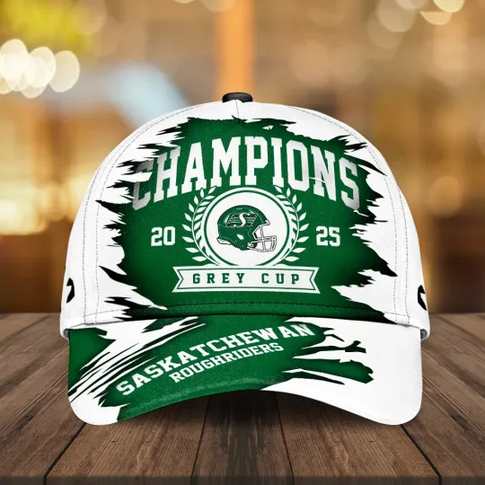 Discover Saskatchewan   2025 Grey Cup Champions Classic Cap, Gift For Fans