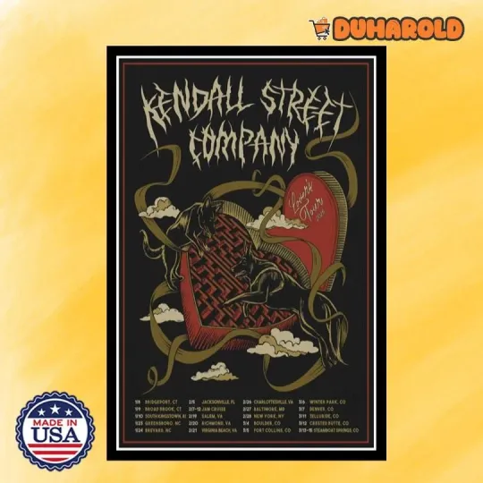 Discover Kendall Street Company Lover_s Tour 2026 Poster Home Decor, Wall Art