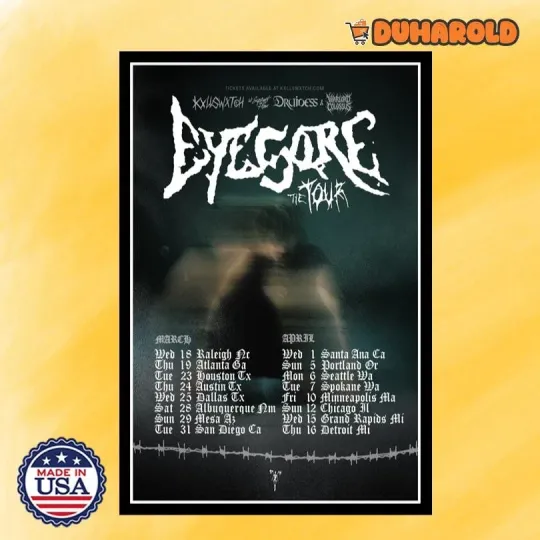 Discover Kxllswxtch & Druidess & Warlord Colossus March & April Tour 2026 Poster