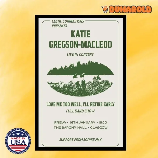Discover Katie Gregson-MacLeod Barony Hall, Glasgow January 16 2026 Tour Poster