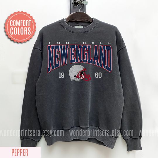 Discover New England Football Vintage Style Comfort Colors Sweatshirt,The Pats T-Shirt,Vintage New England Fan Gift Crewneck,Patriots Sweatshirt FND2