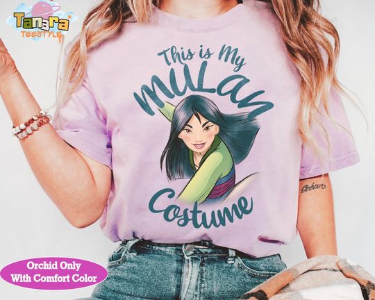 Discover Retro 90s Disney Mulan This Is My Mulan Costume T-Shirt, WDW Magic Kingdom Disneyland Shirt, Family Birthday Gift, Vintage Disney