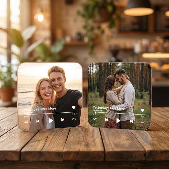 Personalized Music Fridge Magnet, Custom Song Music Box, Plays Your Song for Romantic Occasions