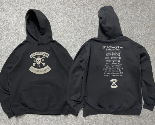 Discover D'angelo Skull Liberation Tour Concert Gift For Fans Hoodie