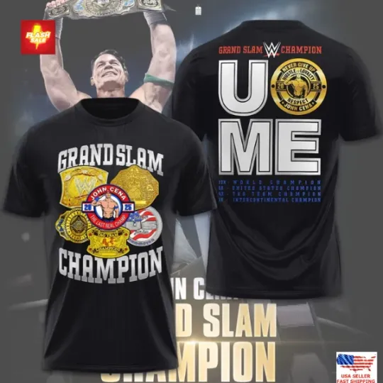 Discover Jo Cen Grand Slam Champion 2025 T-Shirt – Wrestling Entertainment Wrestling Fan Tee