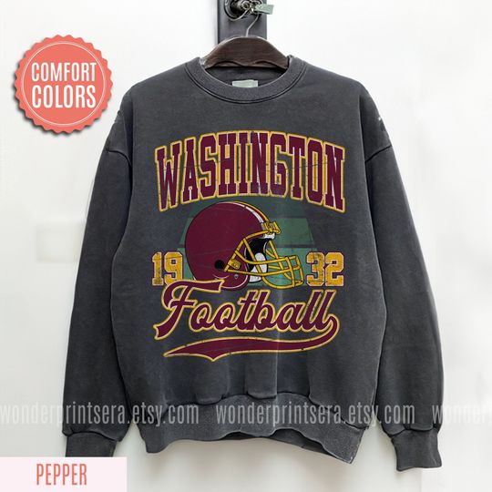 Discover Washington Football Vintage Style Comfort Colors Sweatshirt,Washington Crewneck Commander Sweater,Washington Fan Gift,Washington Shirt FSE27