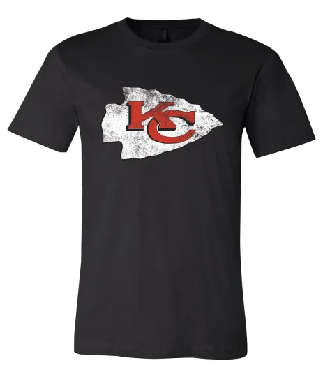 Discover Kansas City Chiefs Distressed Logo T-Shirt Men Women