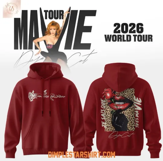 Discover Doja Cat Rose Ma Vie World Tour 2026 3D Hoodie