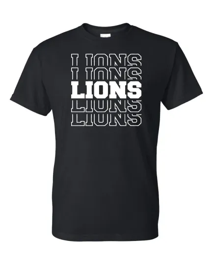 Detroit Lions Unisex T-Shirt - Football Logo, Sizes S-5XL & Youth