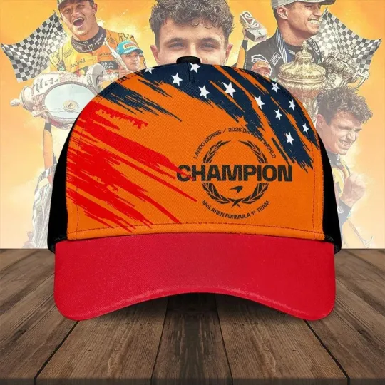 Lando Norris World Champions 2025 Classic Cap, Gift For Fans