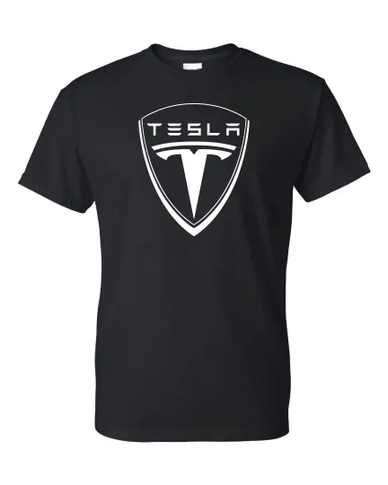 Discover Tesla Emblem T-Shirt for Men and Kids