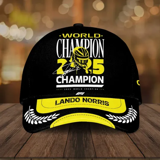 Lando Norris 2025 World Champion Classic Cap, Gift For Fans