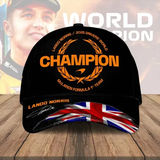 Lando Norris 2025 World Champion Classic Cap, Gift For Fans