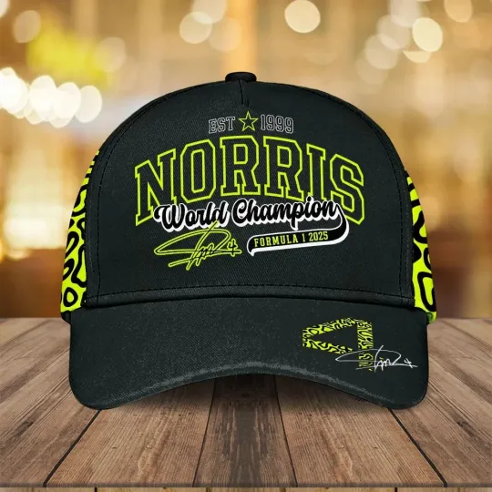 Lando Norris World Champions 2025 Classic Cap, Gift For Fans