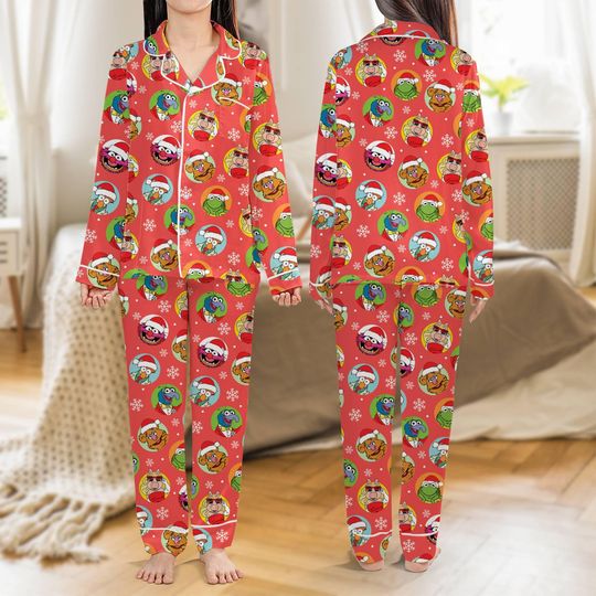 Discover The Muppet Show Carol Pajamas Set Disneyland Muppet Show Carol Movie Pajamas Xmas Christmas Gift Disneyland Family Matching 2025 Pajamas